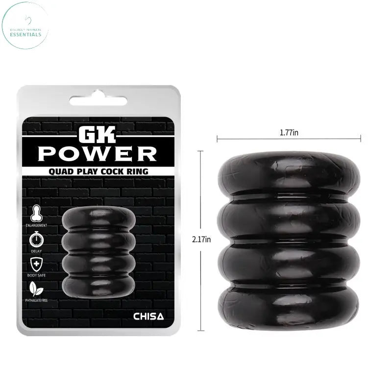 Affordable quality Quadplay Cock Ring  from GK Power by Discreet Intimate Essentials with Discreet Delivery 
