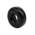 MEGA cock ring black TPE O-ring with 5.9 cm diameter and 1.5 cm inner gap for enhanced girth and bulge.