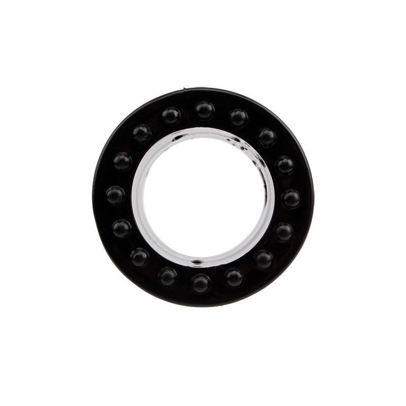 Textured black ring from the performance enhancing ring set for improved stamina and pleasure.