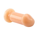 Small realistic cock plug in flesh color, 3.5 inches, designed for comfortable, smooth insertion.
