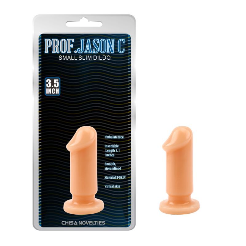Cock Plug Flesh Small 3.5in, a small realistic cock plug for beginners made of body-safe T-Skin.