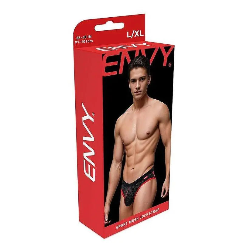 Envy Sport Mesh Jock Black Envy Discreet Intimate Essentials.