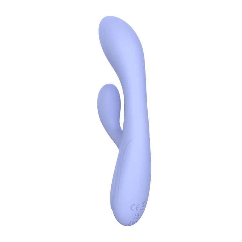 Harmony G-Spot Rabbit vibrator in soft purple silicone, designed for dual stimulation and G-spot enhancement.