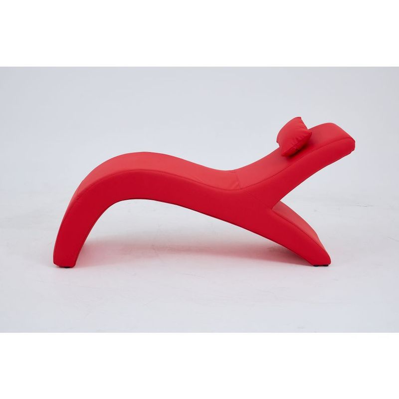 Kama Sutra love lounge in red, featuring elegant ergonomic curves for comfort and relaxation.
