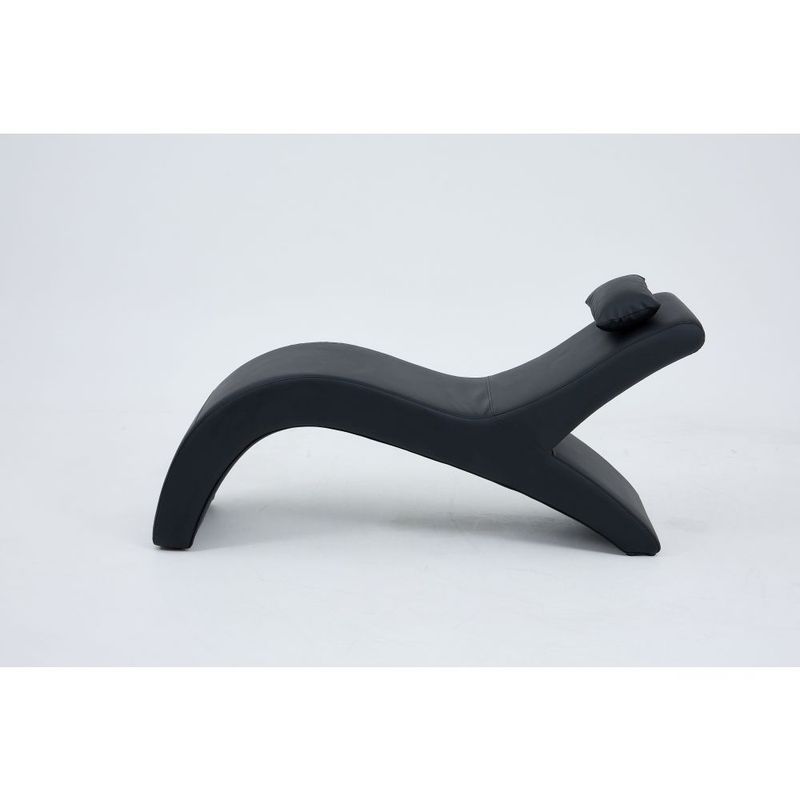 Kama Sutra love lounge in black showcasing ergonomic curves for comfort and relaxation.