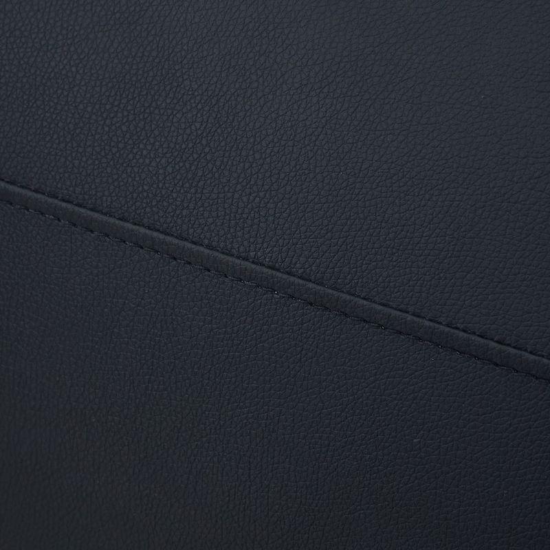 Detail of the soft black material used in the Kama Sutra Halo Arc Love Lounge Black.