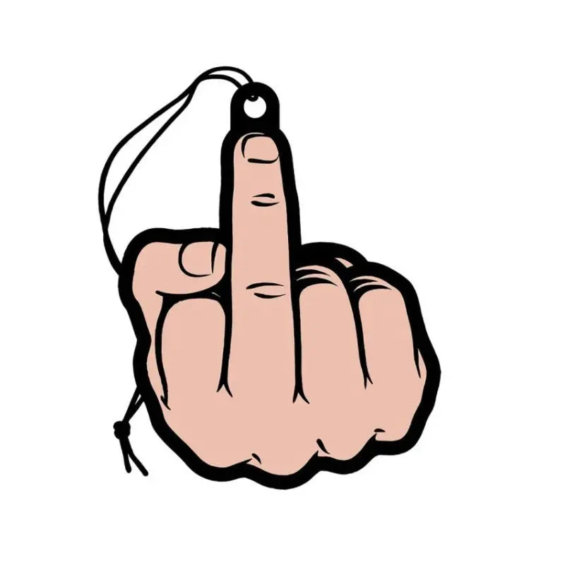Middle Finger Air Freshener Peach Wood Rocket Discreet Intimate Essentials.