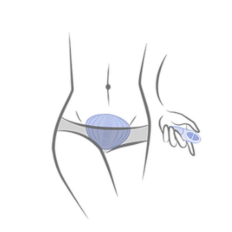 Image of NIYA 5 Silicone Rechargeable Massager for handsfree stimulation and discreet pleasure.