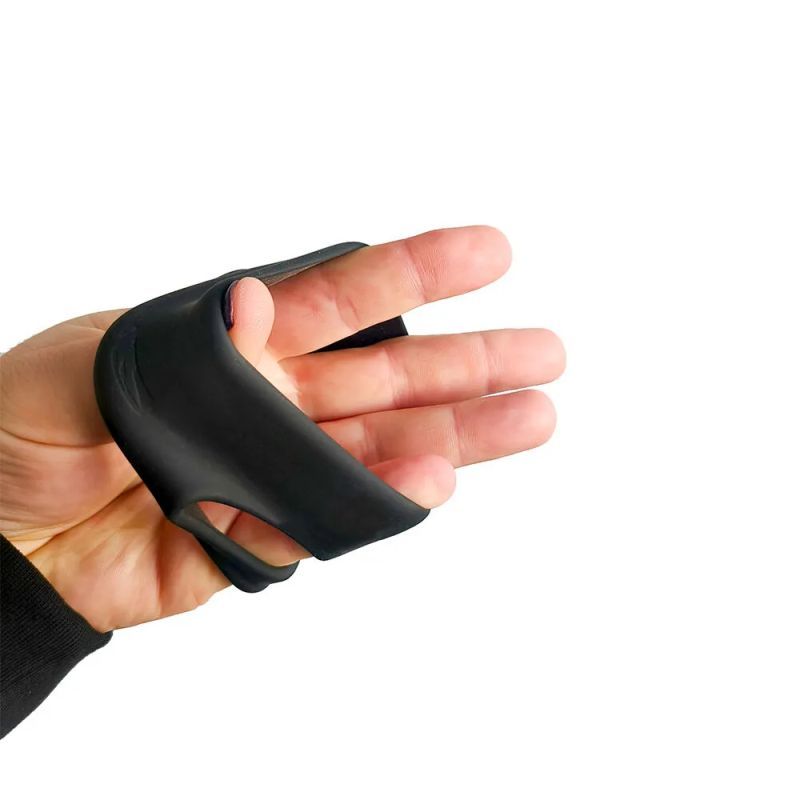 Brutus Shaft Hugger Hypersoft Cocksling held in hand, showcasing its soft silicone design for enhanced comfort and stimulation.