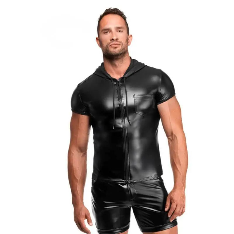 Vexen Hooded T Shirt Noir Discreet Intimate Essentials.