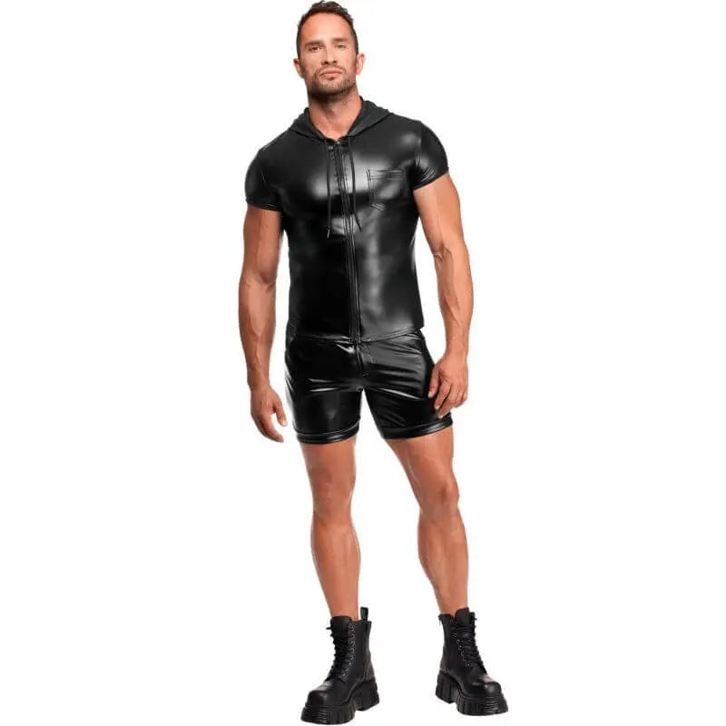 Vexen Hooded T Shirt Noir Discreet Intimate Essentials.