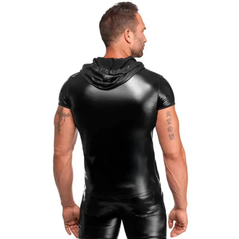 Affordable quality Vexen Hooded T Shirt  from Noir by Discreet Intimate Essentials with Discreet Delivery 