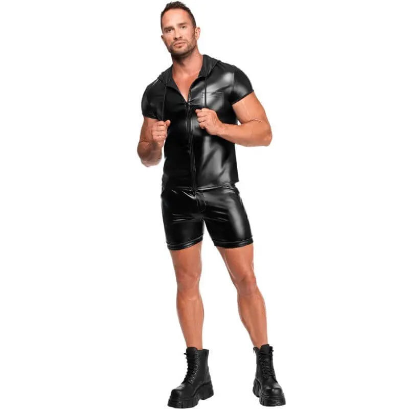Affordable quality Vexen Hooded T Shirt  from Noir by Discreet Intimate Essentials with Discreet Delivery 