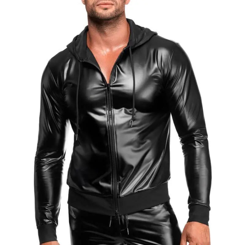 Vexen Hooded Jacket Noir Discreet Intimate Essentials.