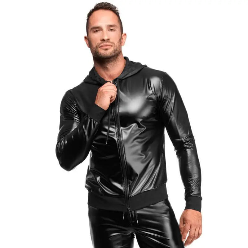 Vexen Hooded Jacket Noir Discreet Intimate Essentials.
