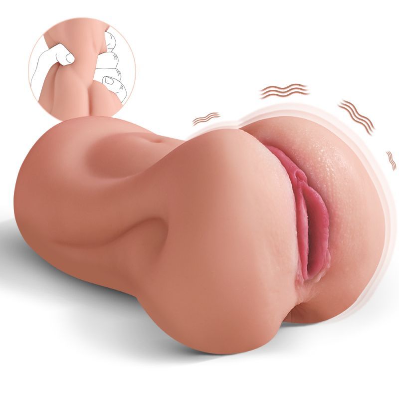 Agatha realistic vibrating vaginal masturbator showcasing lifelike texture and design for enhanced pleasure.