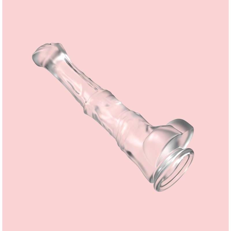 Duke Horse Dong w Balls Clear XXL S-Hande Discreet Intimate Essentials.