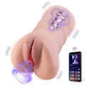 Sora App Controlled Thrusting Vibrating Realistic Vaginal Masturbator XISE Discreet Intimate Essentials.