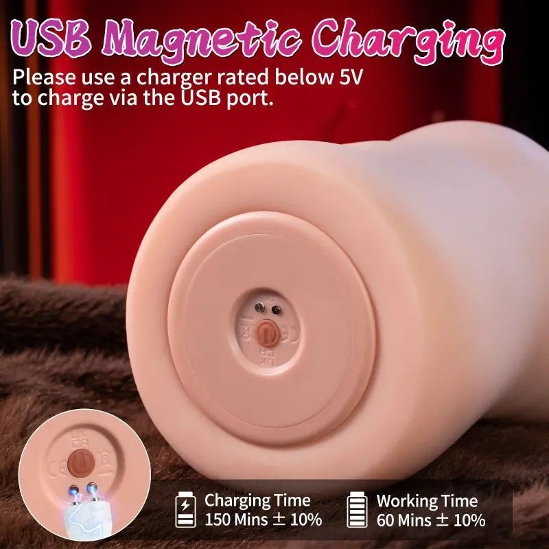 Eliza App Controlled Thrusting Vibrating Realistic Vaginal Masturbator XISE Discreet Intimate Essentials.
