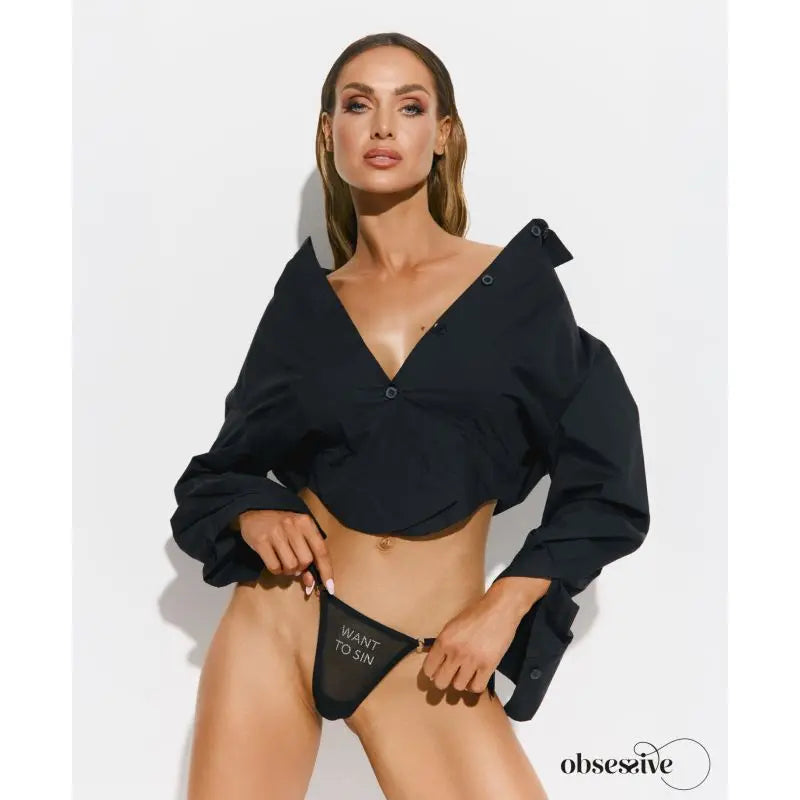 Want To Sin Thong Obsessive Discreet Intimate Essentials.