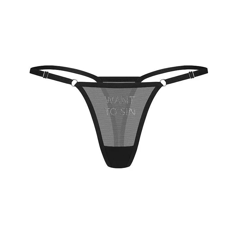 Want To Sin Thong Obsessive Discreet Intimate Essentials.