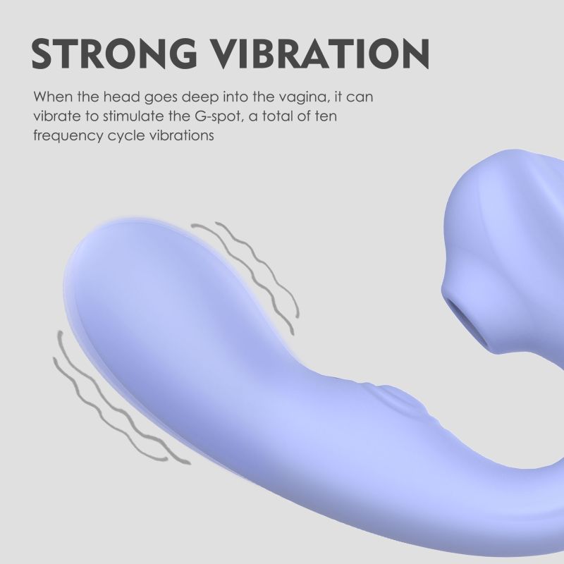 Aria Air Pulse C Shaped Vibrator showcasing strong vibrations for G-spot stimulation and intimate pleasure.