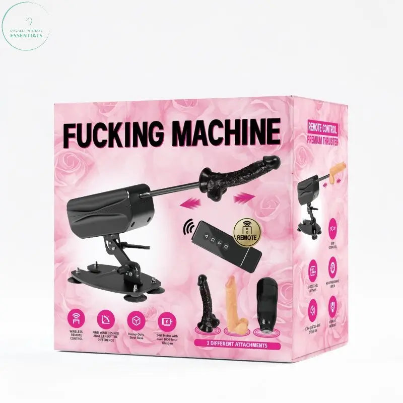 Affordable quality Deluxe Sex Machine with Remote Control and Accessories  from MixJoy by Discreet Intimate Essentials with Discreet Delivery 