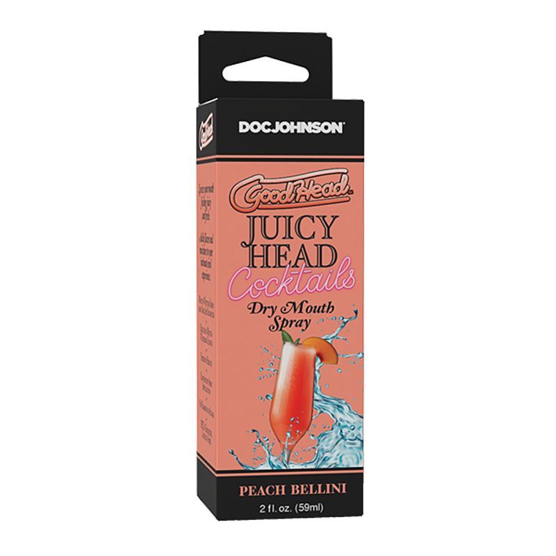 Affordable quality GoodHead Juicy Head Spray Cocktails Peach Bellini 59ml  from GoodHead by Discreet Intimate Essentials with Discreet Delivery 