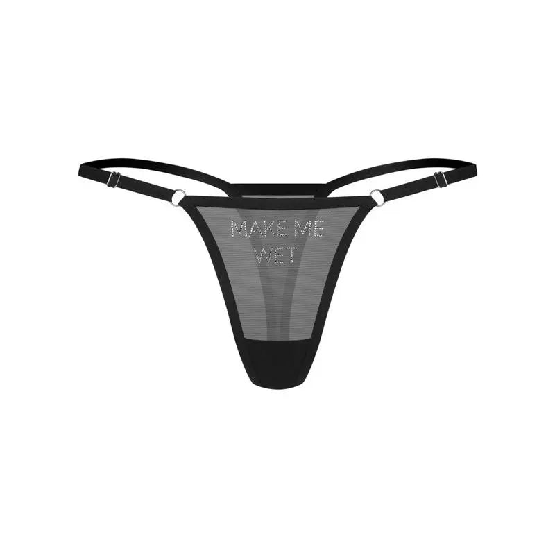 Make Me Wet Thong Obsessive Discreet Intimate Essentials.