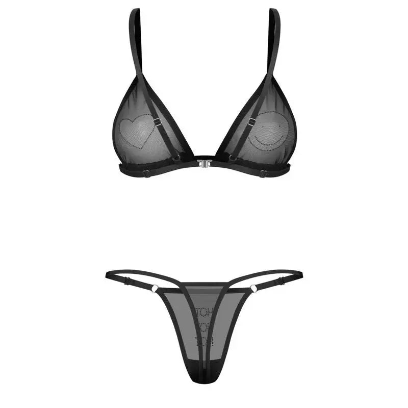 Wet Me 2 Pc Bra Panty Set Obsessive Discreet Intimate Essentials.