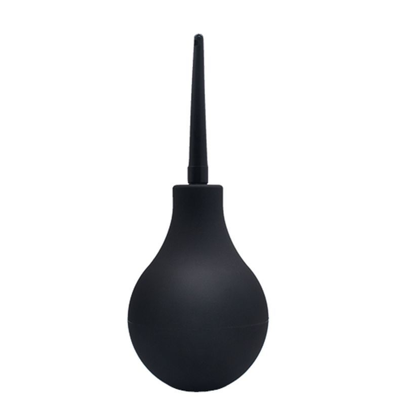 Silicone anti-backflow douche 320ml for clean and pleasurable anal experiences, featuring a squeezable silicone bulb.