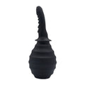 Silicone ribbed anti-backflow douche designed for easy use and grip, ideal for silicone anal douche enthusiasts.