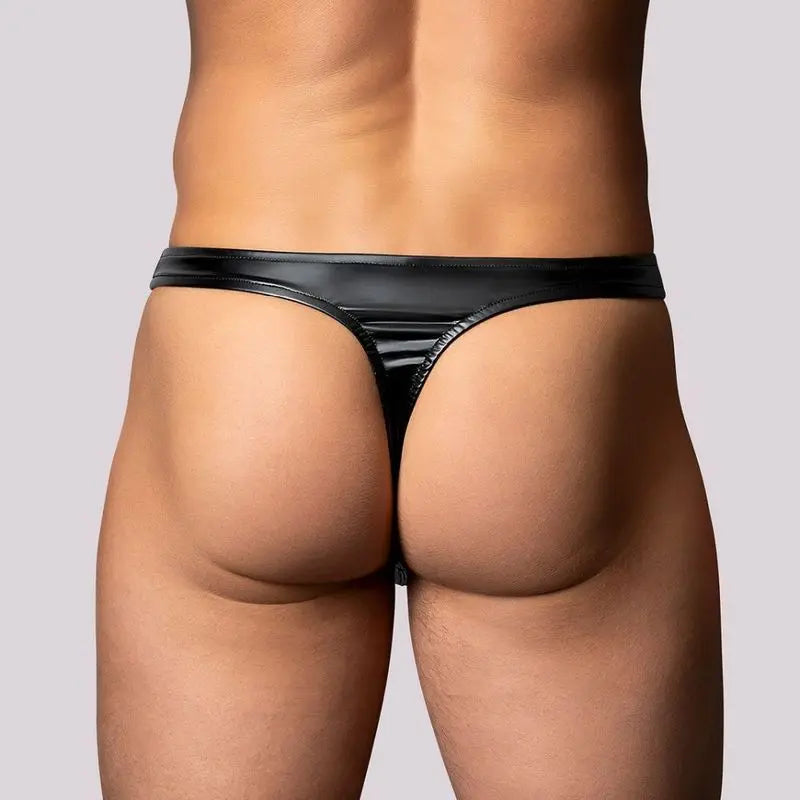 Male Power Liquid Onyx 2.0 Wet Look Thong Male Power Discreet Intimate Essentials.