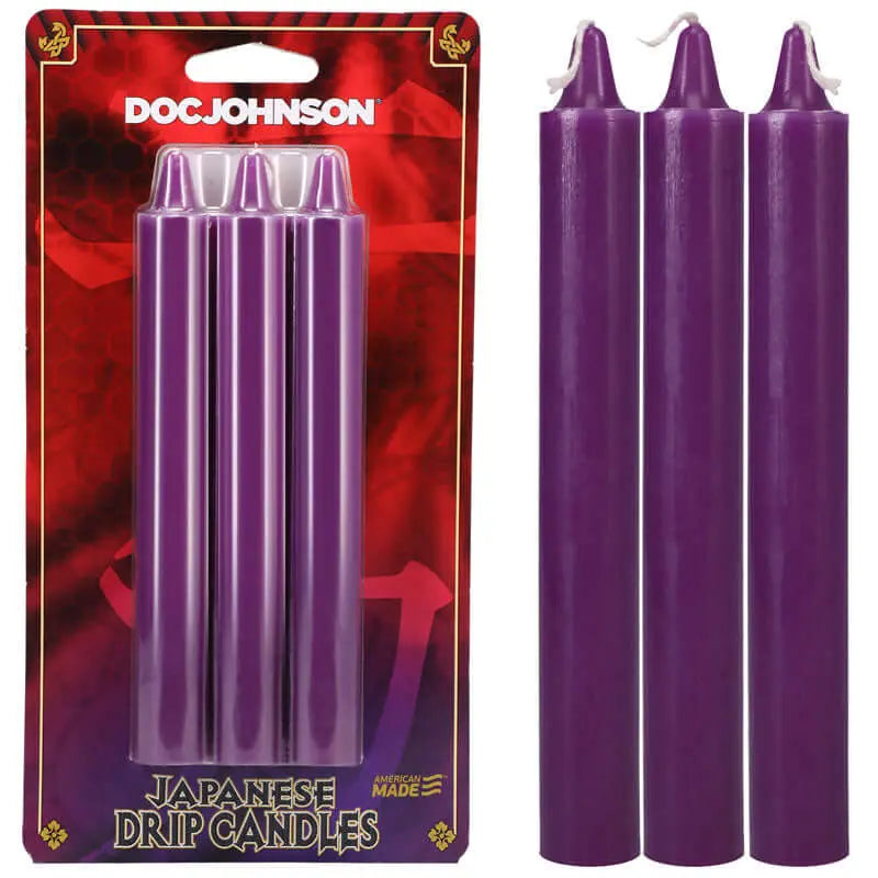 Japanese Drip Candles -  -  3-Pack Doc Johnson Discreet Intimate Essentials.