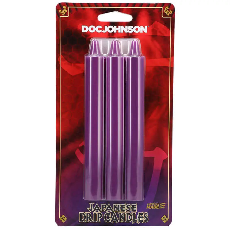 Japanese Drip Candles -  -  3-Pack Doc Johnson Discreet Intimate Essentials.
