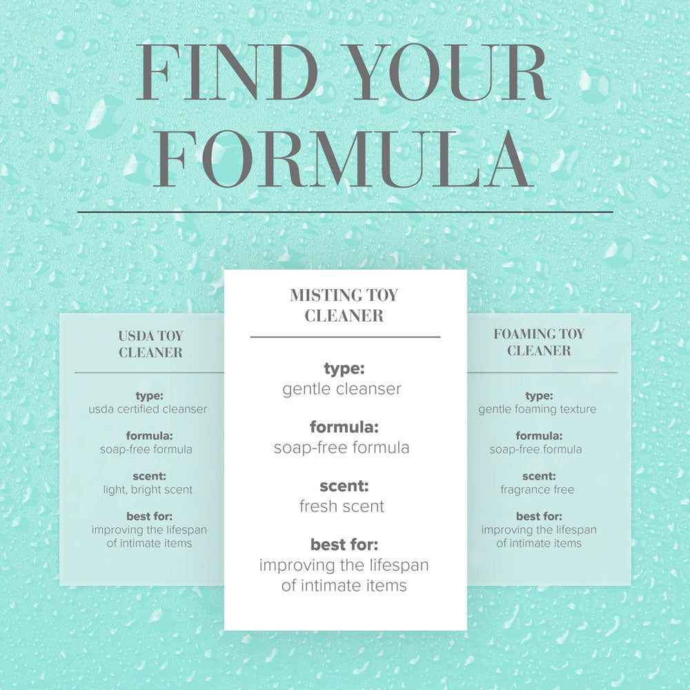 Find your formula for gentle toy cleaner spray, featuring misting, foaming, and USDA certified options.