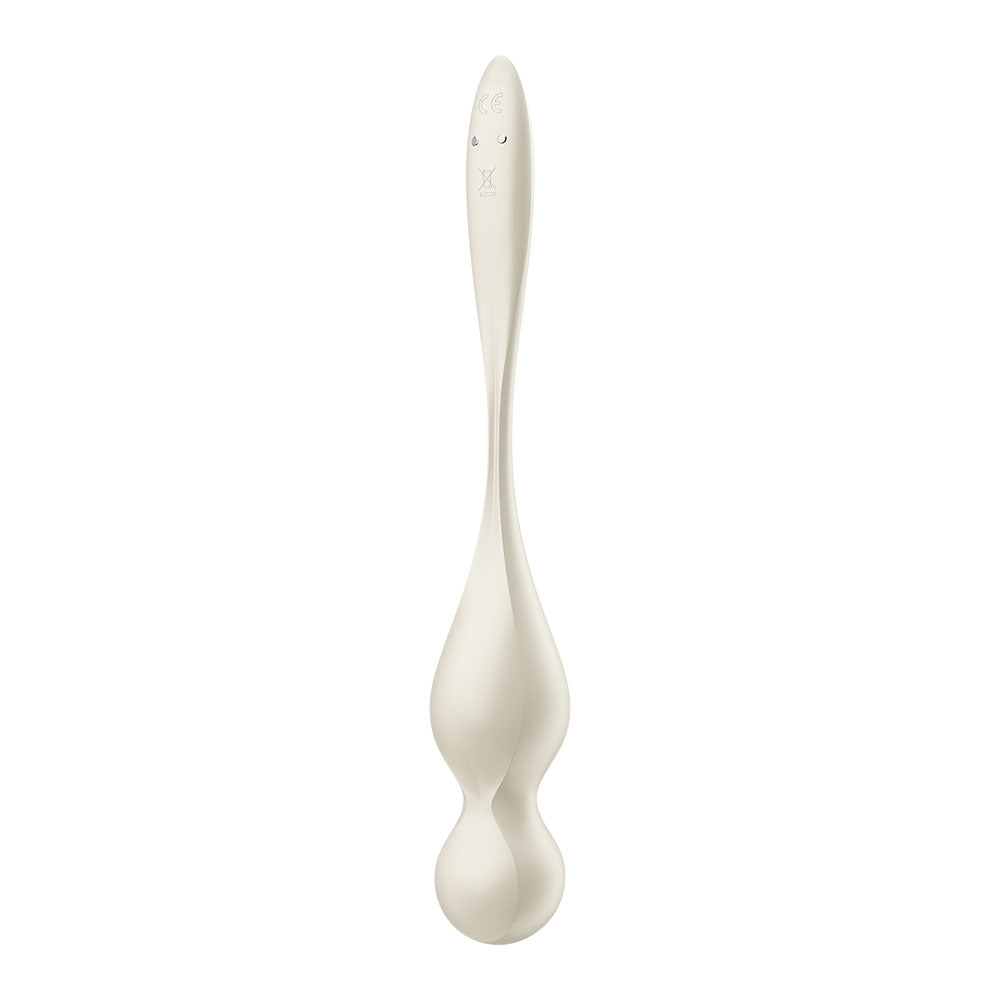 USB rechargeable pelvic floor trainer with ergonomic design for enhanced kegel training and pleasure.