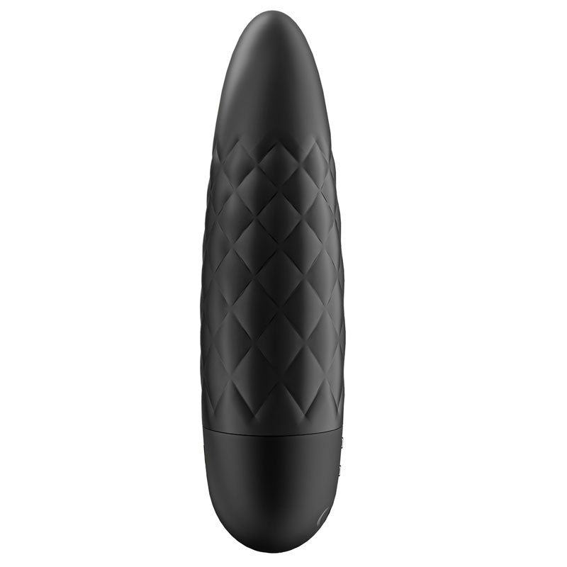 Satisfyer Ultra Power Bullet 5, USB rechargeable bullet vibe with tufted texture for heightened pleasure.