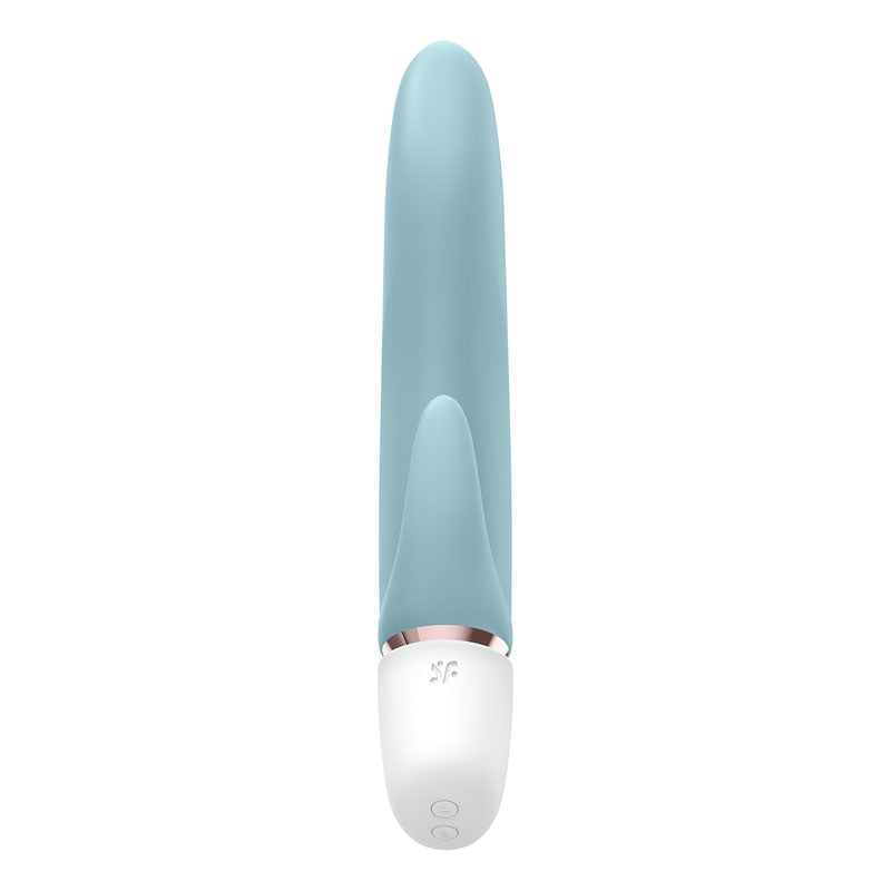 Satisfyer Marvelous Four - 4-in-1 USB Rechargeable Vibes in light blue featuring a sleek design and interchangeable heads.