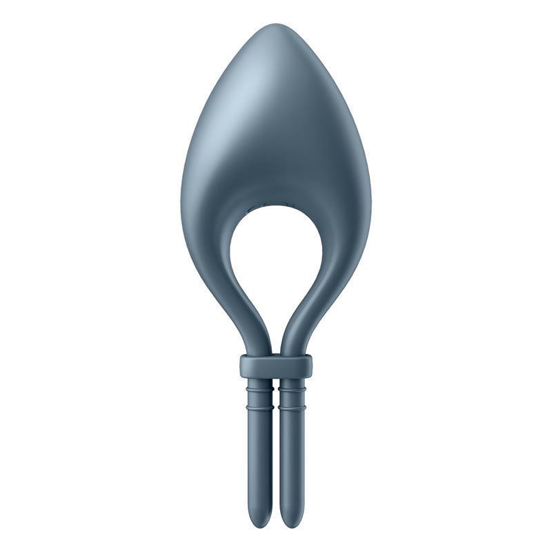 Satisfyer Bullseye - Navy - Navy Vibrating Adjustable Lasso Cock Ring for enhanced intimate experiences.