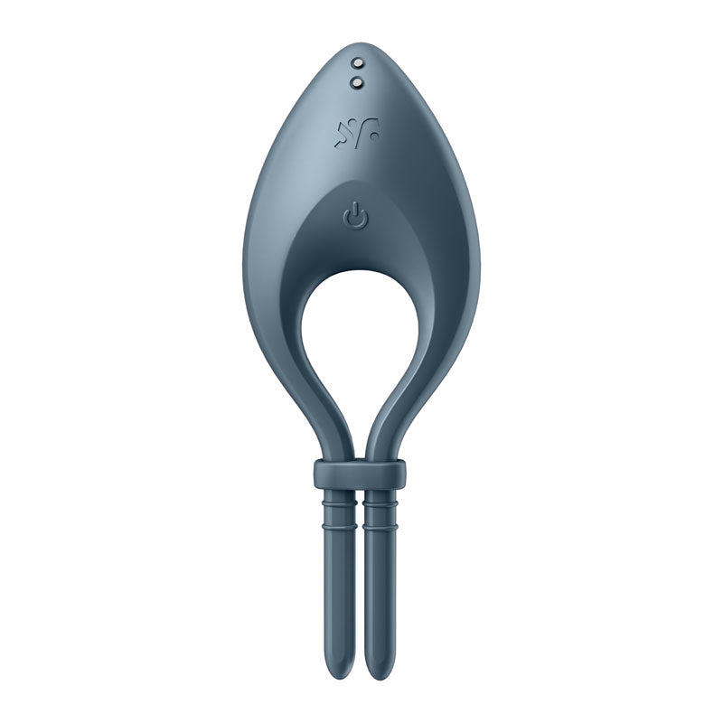 Satisfyer Bullseye - Navy - Navy Vibrating Adjustable Lasso Cock Ring for ultimate pleasure and comfort.