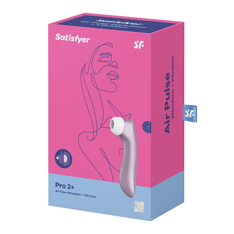 Satisfyer Pro 2+  -  Touch-Free USB-Rechargeable Clitoral Stimulator with Vibration