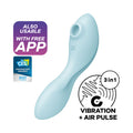 Satisfyer Curvy Trinity 5 -  USB Rechargeable Air Pulse Stimulator & Vibrator with App Control