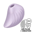 Satisfyer Pearl Diver - Violet - Violet USB Rechargeable Air Pulsation Stimulator for enhanced pleasure with air pulse and vibration.