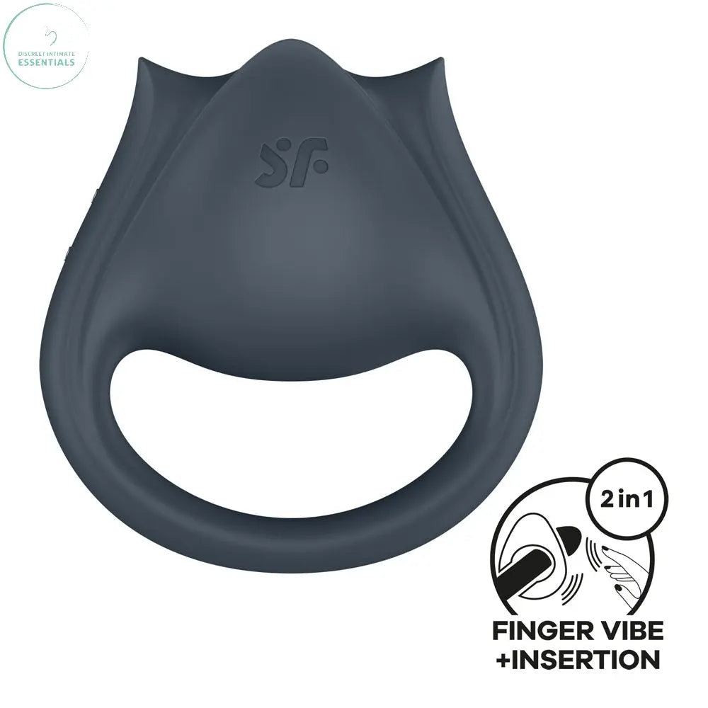 Affordable quality Satisfyer Perfect Pair 2 - Grey USB Rechargeable Vibrating Couples Ring  from Satisfyer by Discreet Intimate Essentials with Discreet Delivery 