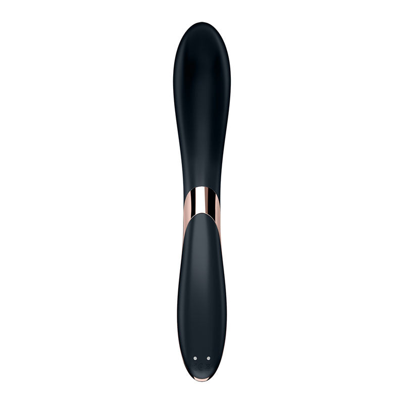 Satisfyer Rrrolling Explosion G-spot rechargeable vibrator featuring sleek design and USB rechargeable functionality.