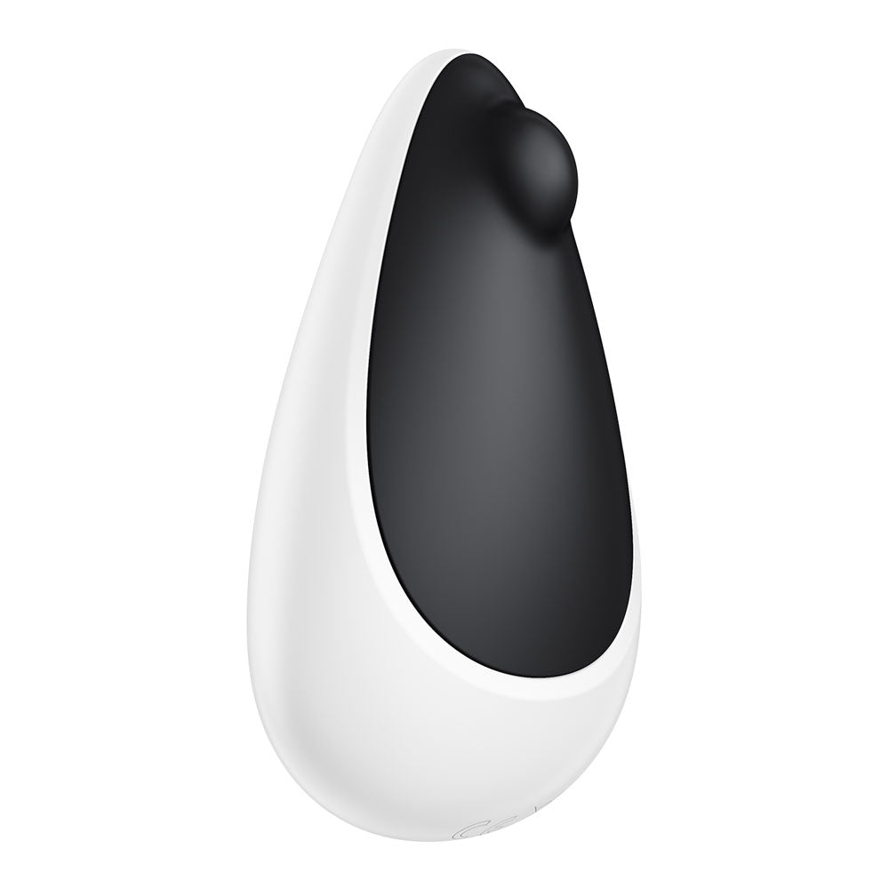 Satisfyer Spot On 3 USB rechargeable clitoral stimulator with a smooth silicone design and pointed tip for targeted pleasure.