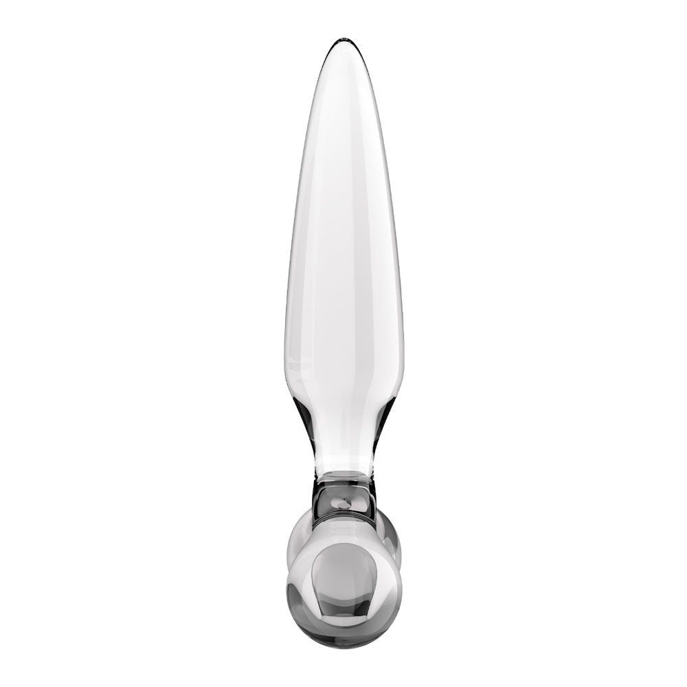 Satisfyer Triple Crystal 2 -  -  Glass 3-in-1 Butt Plug, a high-quality anal and vaginal dildo for endless pleasure.