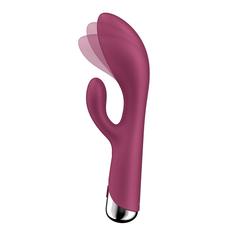 Satisfyer Spinning Rabbit 1 -  -  20 cm USB Rechargeable Rotating Rabbit Vibrator in a sleek design for enhanced pleasure.
