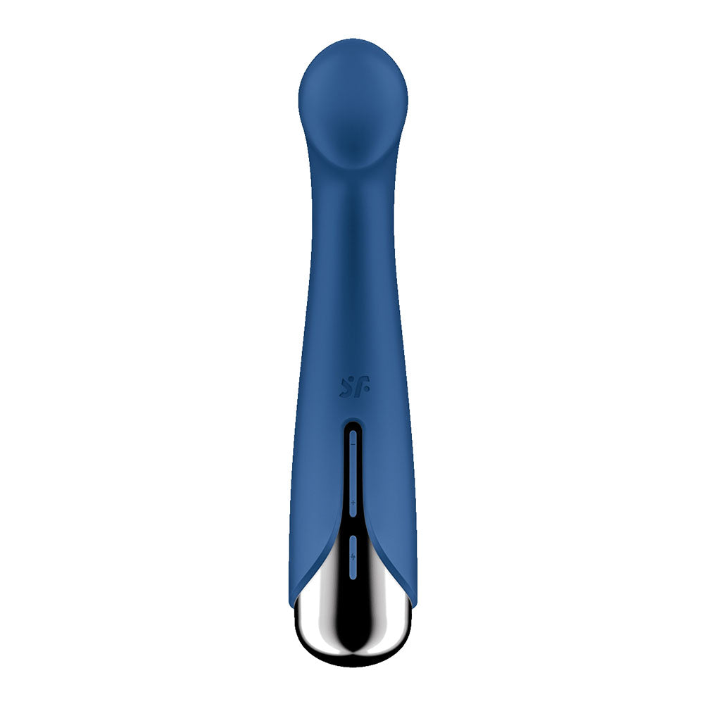 Satisfyer Spinning G-Spot 1 -  -  16.5 cm USB Rechargeable Rotating Vibrator in blue design, ideal for intimate essentials.